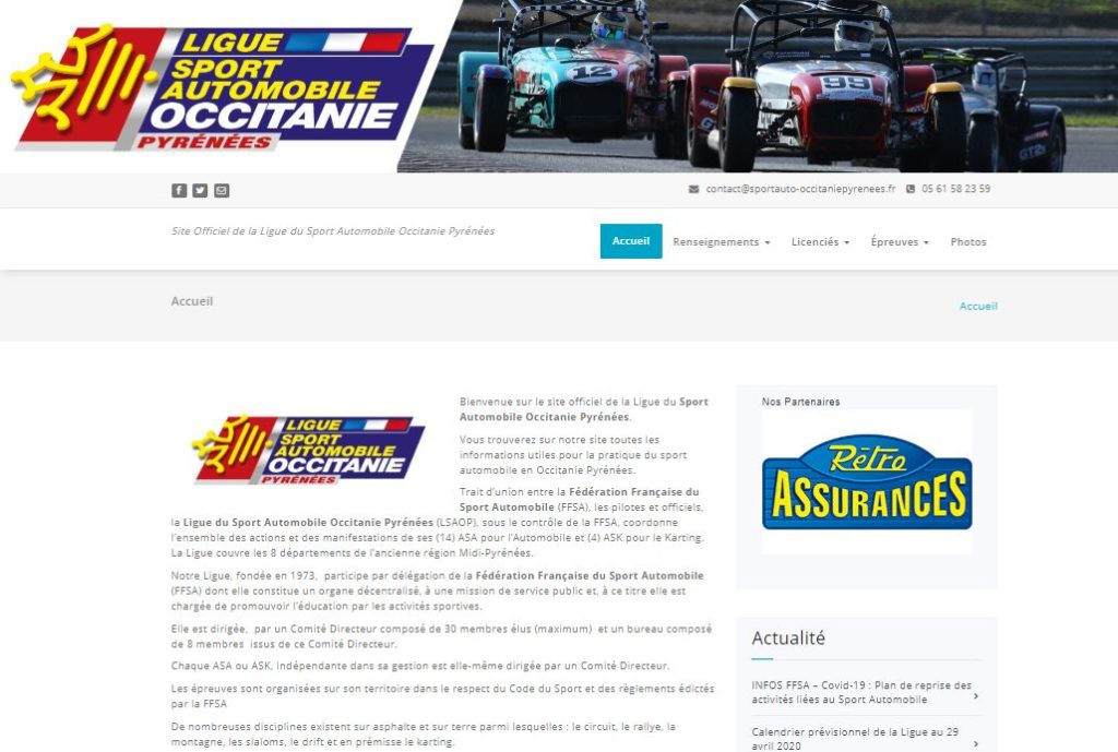 Site officiel de la Ligue du Sport Automobile Occitanie Pyrénées