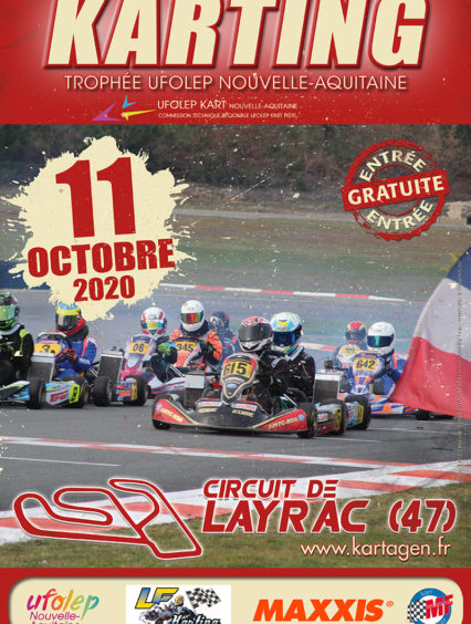 Troisième épreuve du Trophée UFOLEP Nouvelle Aquitaine 2020 sur le circuit de Layrac (47) le 11 octobre 2020