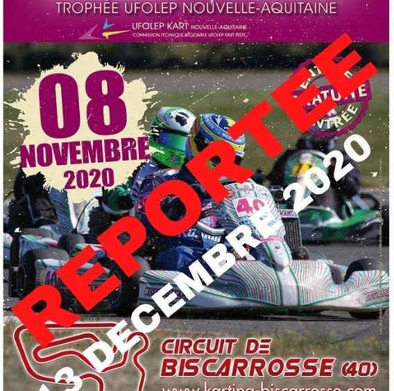 Quatrième épreuve du Trophée UFOLEP Nouvelle Aquitaine 2020 à Biscarrosse reportée Quatrième épreuve du Trophée UFOLEP Nouvelle Aquitaine 2020 à Biscarrosse reportée