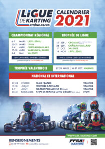 Calendrier Karting Rhône-Alpes 2021