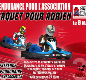 « Un baquet pour Adrien » – Venez participer avec Karting-Sud.com