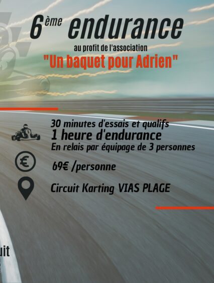 6ème endurance au profit de l’association “Un baquet pour Adrien”